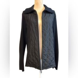 Croft & Barrow NWOT Women’s Full Zip Sweater Jacket Black XL